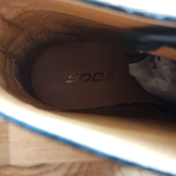 SODA Chettah Print Lace-Up Wedge Ankle Boots size 7 NWOT - Picture 6 of 6